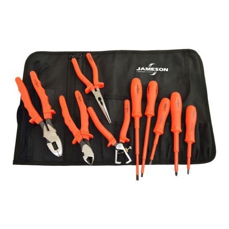 Jameson Jameson Tools 1000V Insulated Basic Electrician's Tool Kit, 9-Piece JT-KT-00001